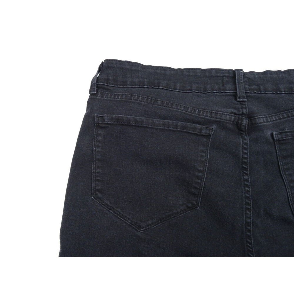 NYDJ Womens Jeans Size 16 Black Denim Ankle Stretch Lift Tuck High Rise - Picture 10 of 16